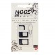 Adaptery NOOSY adapter karta SIM MICROSIM NANOSIM