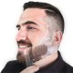 Grzebień do stylizacji brody zarostu wąsów szablon