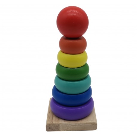 Kolorowa piramida sorter układanka dla dziecka