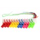 Gwizdek plastikowy ze sznurkiem różne kolory