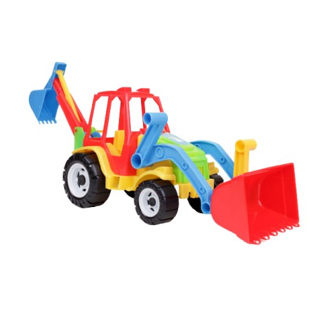Traktor z ładowarką przednią i tylną zabawka