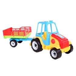 Traktor z przyczepą zabawka