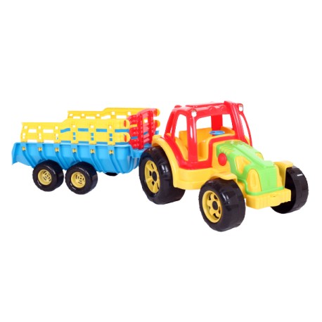 Traktor z przyczepą zabawka dla dzieci
