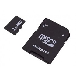 KARTA PAMIĘCI microSD 2GB + Adapter