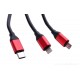 Kabel do ładowarki 3 W 1 IPHONE MICRO USB TYP-C