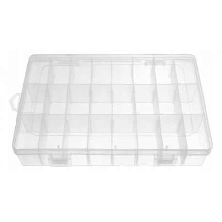 Organizer pojemnik pudełko 24 przegródki 19x13x3,6