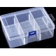 Organizer pojemnik 160x120x58mm 6 komór przegródki 16x12x5,8cm