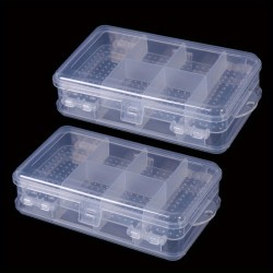 Organizer pojemnik z przegródkami 13,5x8cm dwustronny