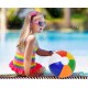 PIŁKA PLAŻOWA DMUCHANA GUMOWA DO OGRODU OGRODOWA NA BASEN WODĘ GRA ok 33cm