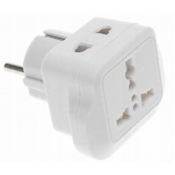 ADAPTER PRZEJŚCIÓWKA PODRÓŻNA WTYCZKA POLSKA UK na PL EU ROZGAŁĘZIACZ