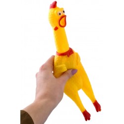 KURCZAK GUMOWY DUŻY PISZCZĄCA ZABAWKA dla PSA SZCZENIAKA GRYZAK 30 cm