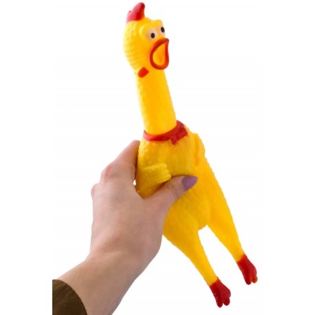 KURCZAK GUMOWY DUŻY PISZCZĄCA ZABAWKA dla PSA SZCZENIAKA GRYZAK 30 cm