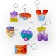 PUSH BUBBLE FIDGET POP IT Brelok antystresowy Różne wzory