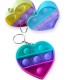 PUSH BUBBLE FIDGET POP IT SERCE Brelok antystresowy Różne wzory