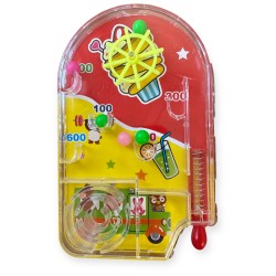 Gra Zręcznościowa Pinball Flipper Mini – Kolorowa Gra Stołowa dla Dzieci 14x9 cm