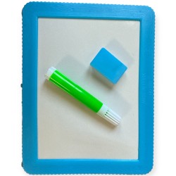 Tablica suchościeralna + marker i gąbka –13.5 x 17.5