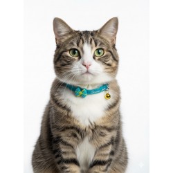 Obroża silikon dla Kota Małego Psa z Kokardką Dzwonkiem