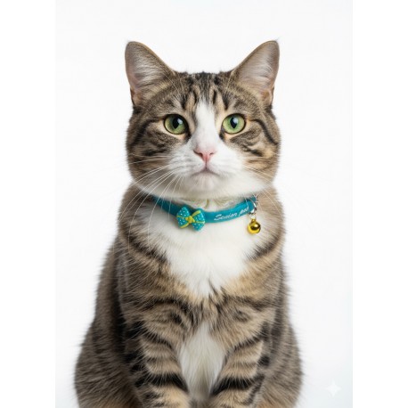 Obroża silikon dla Kota Małego Psa z Kokardką Dzwonkiem
