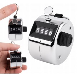 LICZNIK MECHANICZNY RĘCZNY KLIKER KLIKACZ CLICKER METAL KROKOMIERZ PEDOMETR