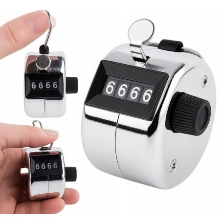 LICZNIK MECHANICZNY RĘCZNY KLIKER KLIKACZ CLICKER METAL KROKOMIERZ PEDOMETR
