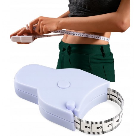 Miarka automatyczna, centymetr do pomiaru obwodu ciała, tali, brzucha, uda
