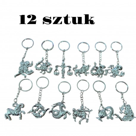 Brelok do kluczy ZNAKI ZODIAKU różne wzory