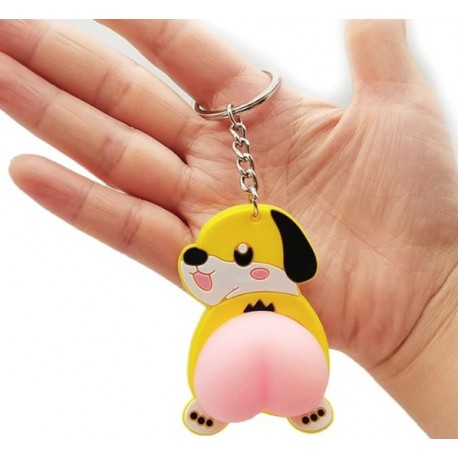 BRELOK Do Kluczy SQUISHY Zwierzak Pupa
