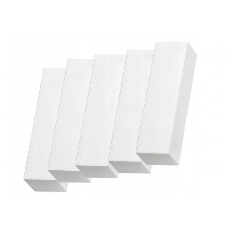 Blok ścierny bloczek polerski czterostronny biały