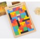 TETRIS GRA DLA DZIECI LOGICZNA KLOCKI DREWNIANE DREWNIANY ZABAWKA ZABAWKI