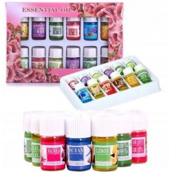 12x OLEJKI ZAPACHOWE I ZESTAW OLEJKÓW ZAPACHOWYCH DO NAWILŻACZA DYFUZORA