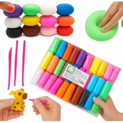 PIANKOLINA MASA PLASTYCZNA EDUKACYJNA SENSORYCZNA PLASTELINA 36 SZTUK