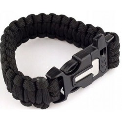 Bransoletka SURVIVALOWA Paracord z Krzesiwem Gwizdkiem