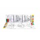 PUZZLE Do Kolorowania z Flamastrami 3PAK w 1