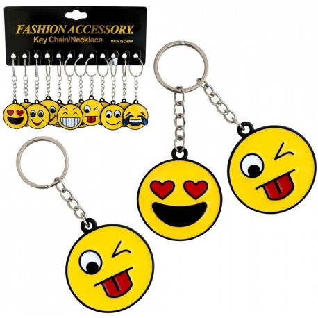 Brelok do kluczy EMOTKA Emoji Maskotka Różne Wzory