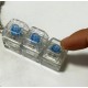 Klikacz Antystresowy Brelok Fidget 4 Switche Kliker Klawiatura Świecąca LED
