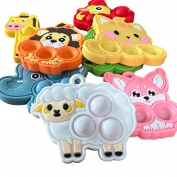 Brelok Gniotek Antystresowy MINI POP IT SQUISHY Zwierzątka