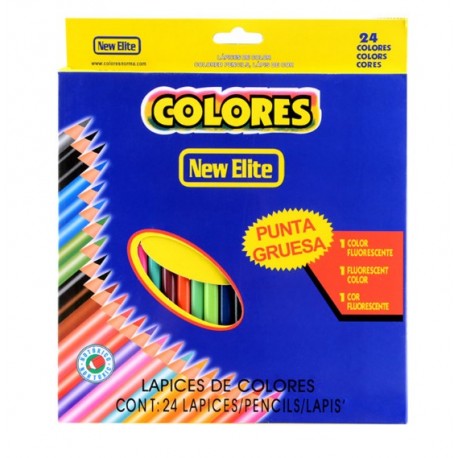 Kredki szkolne ołówkowe 24 kolory zestaw