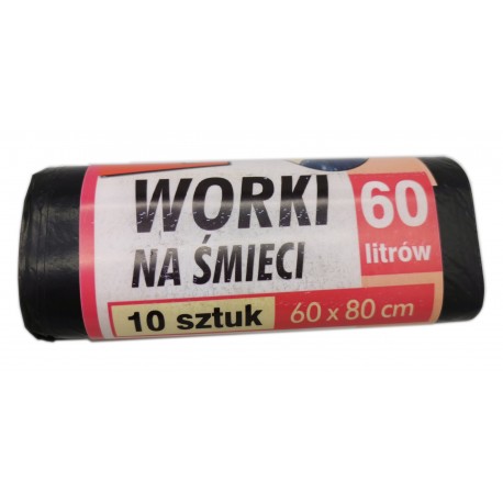 Worki na śmieci TOP 60 x 80 cm, 60l, 10 szt.