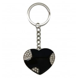 Metalowy brelok serce do kluczy breloczek